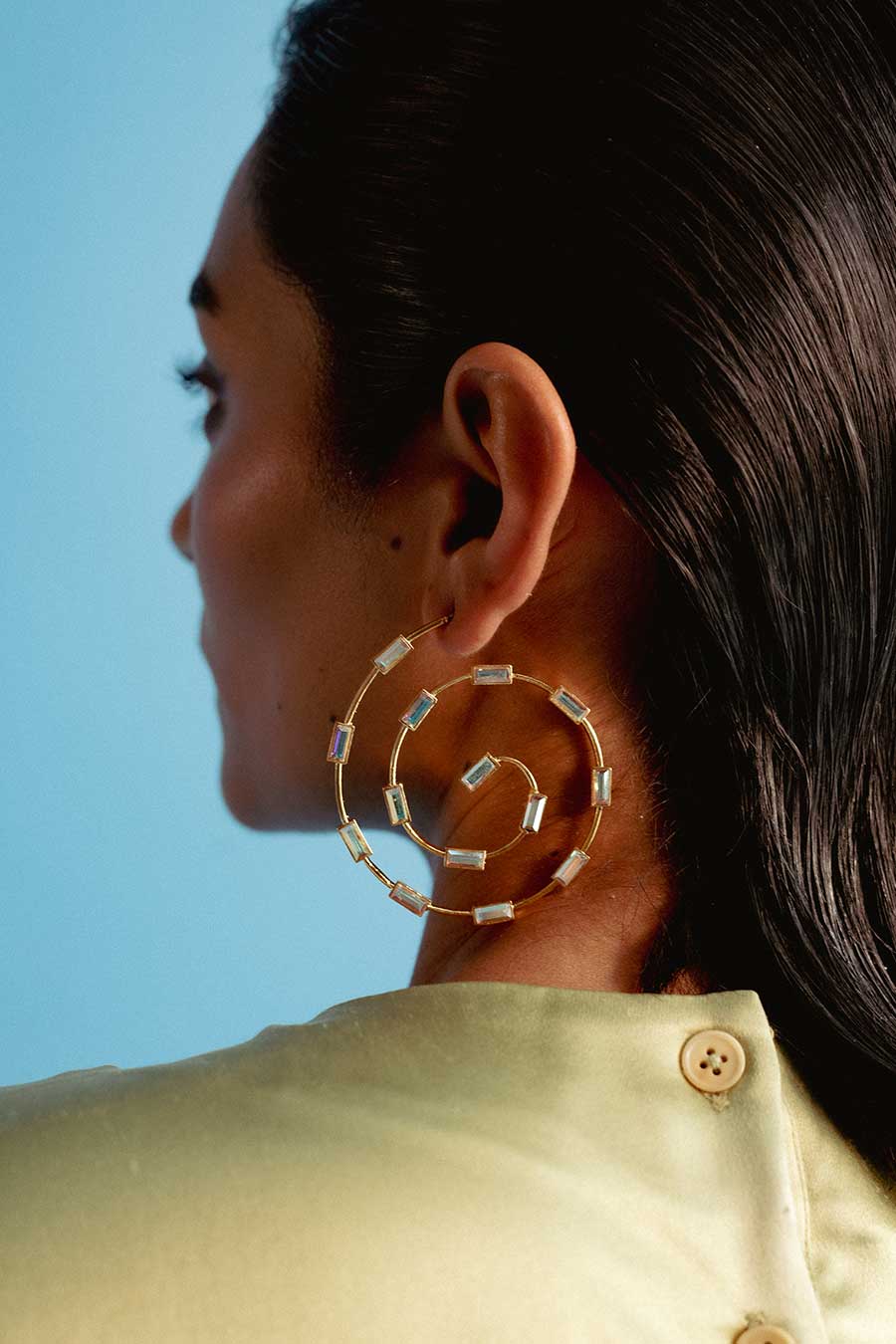 ABF in Gold Classic Merigold Swarovski Earrings