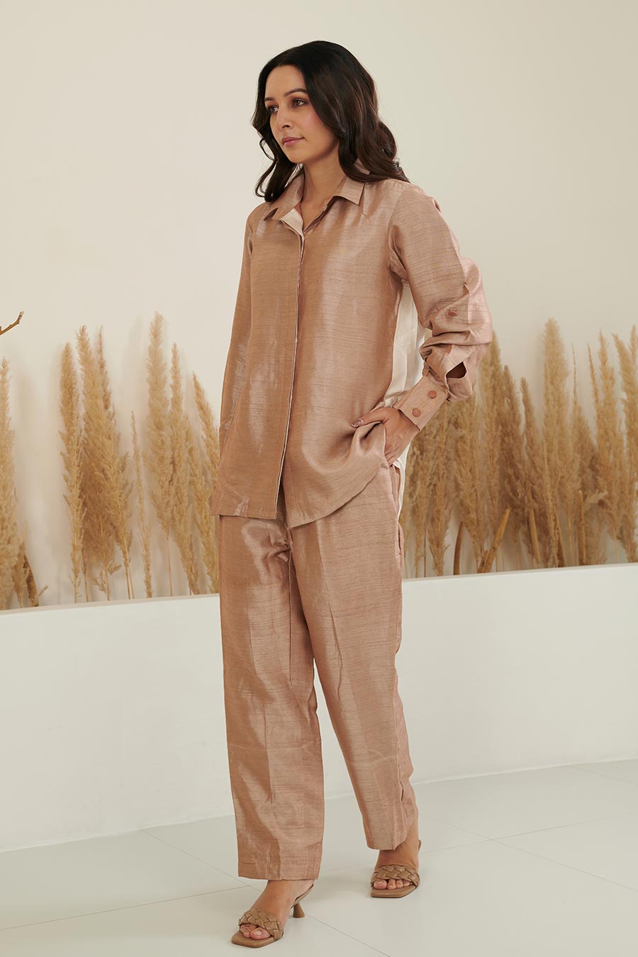 KAi Bown Colour Block Silk Co-Ord Set