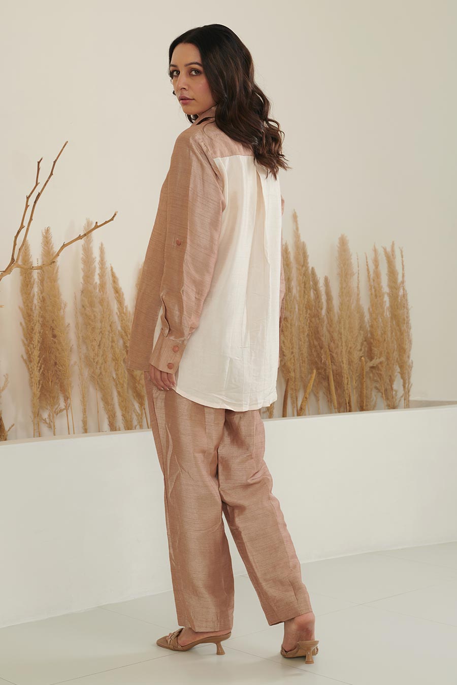 KAi Bown Colour Block Silk Co-Ord Set