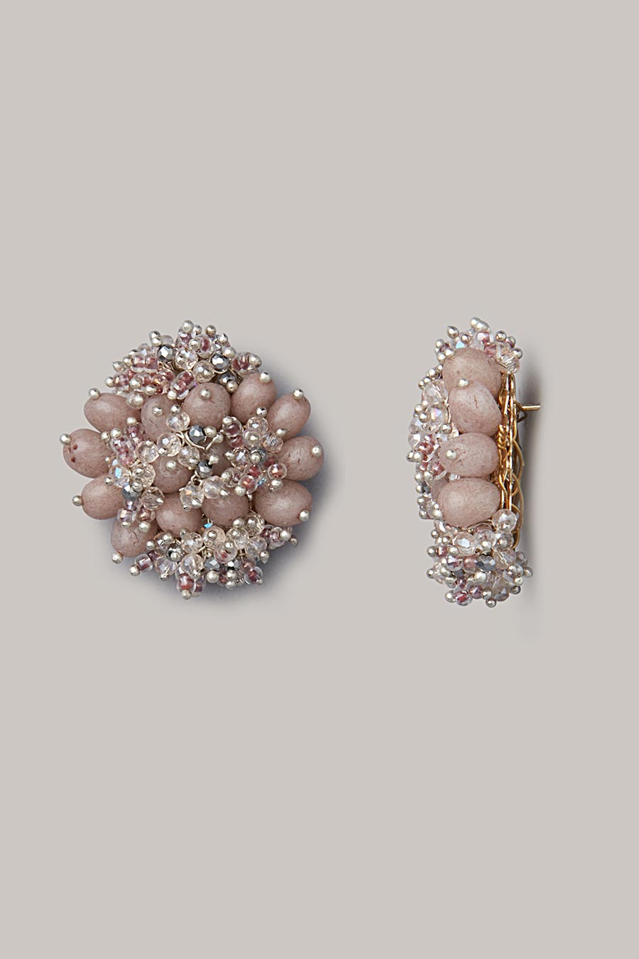 Multicolour Semi-Precious Stone Stud Earrings