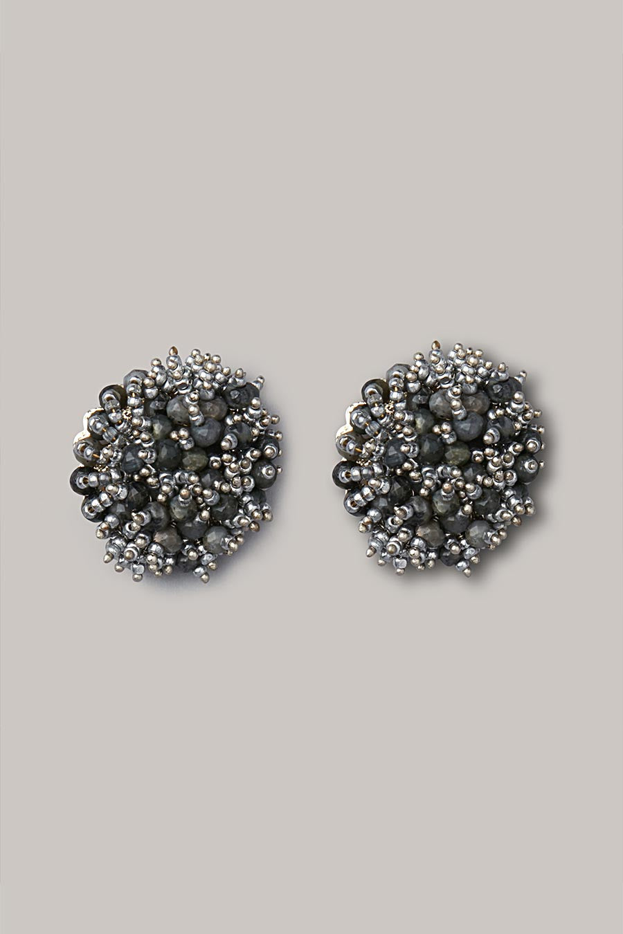 Black Crystal Stud Earrings