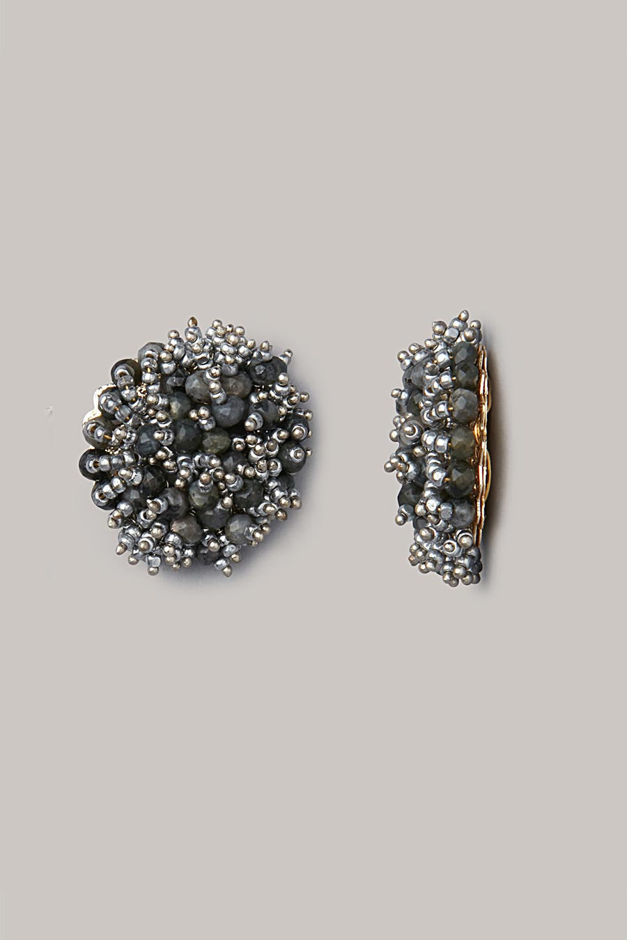 Black Crystal Stud Earrings