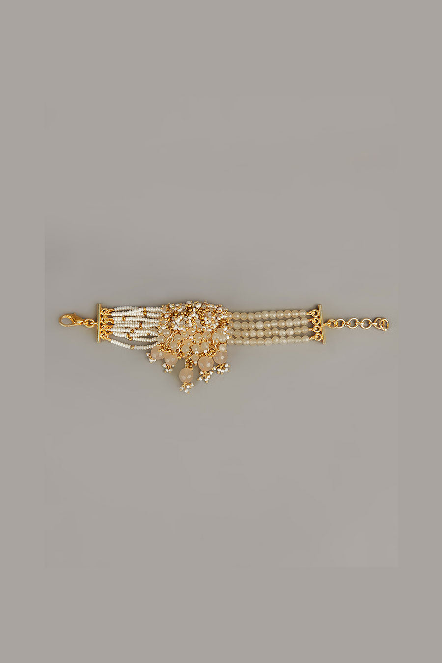 Beige Semi-Precious Stone Bracelet