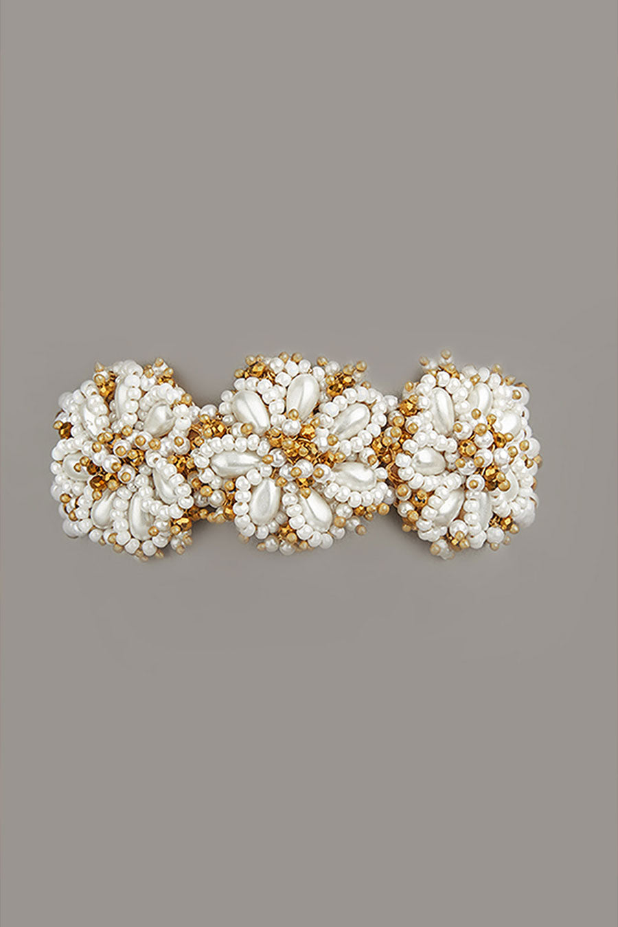 White Semi-Precious Stone Bracelet