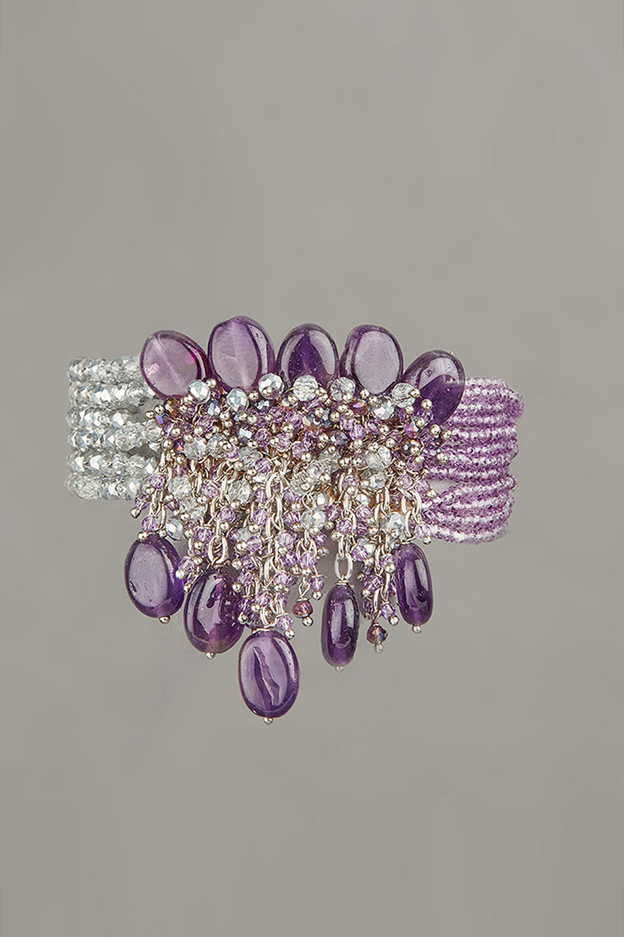 Purple Semi-Precious Stone Bracelet