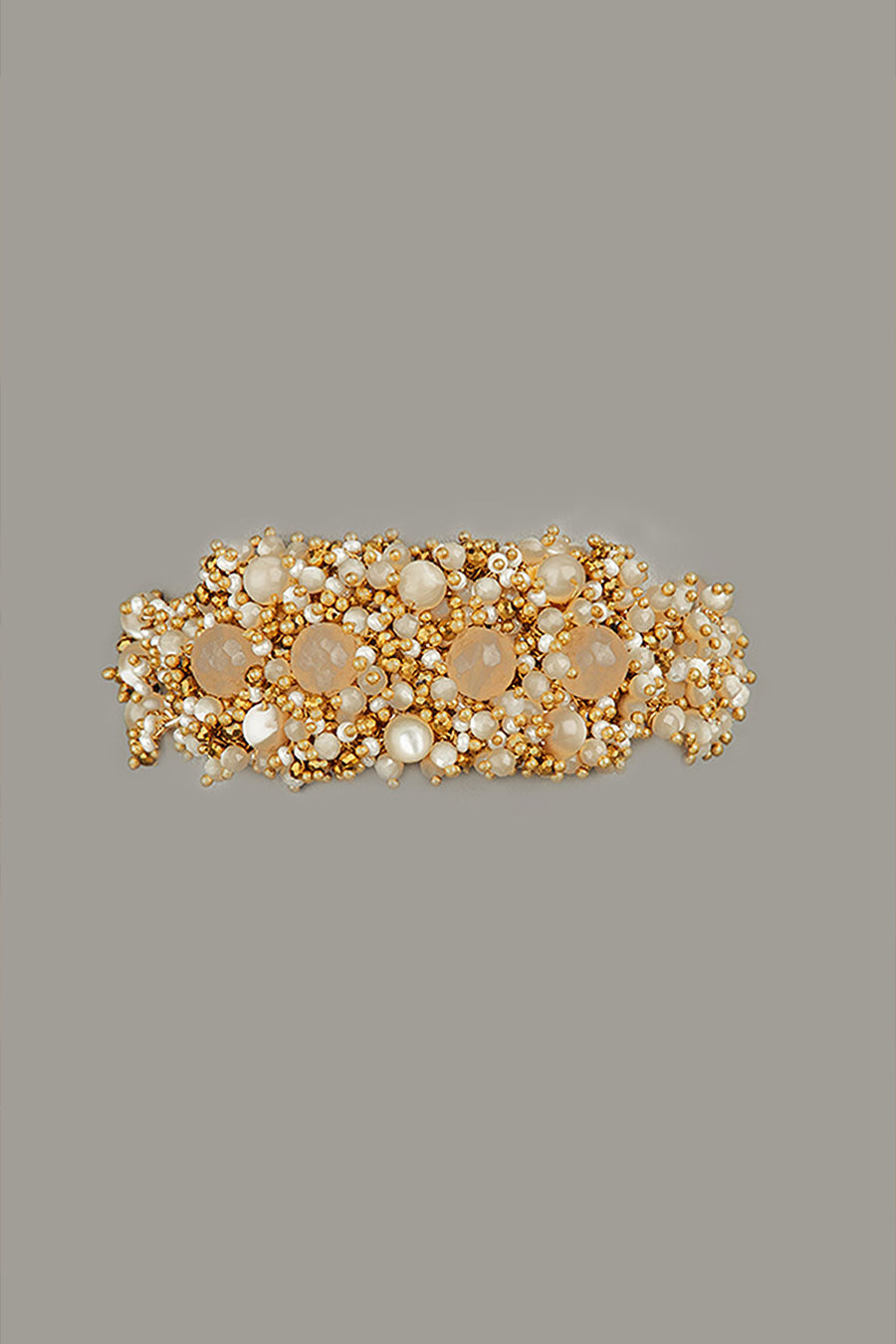 Beige Semi-Precious Stone Bracelet