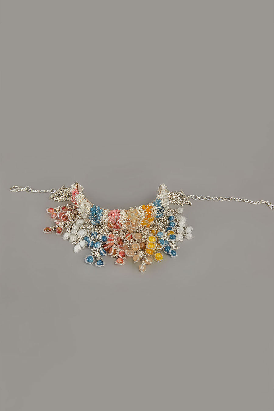 Multicolour Pearl Choker Necklace
