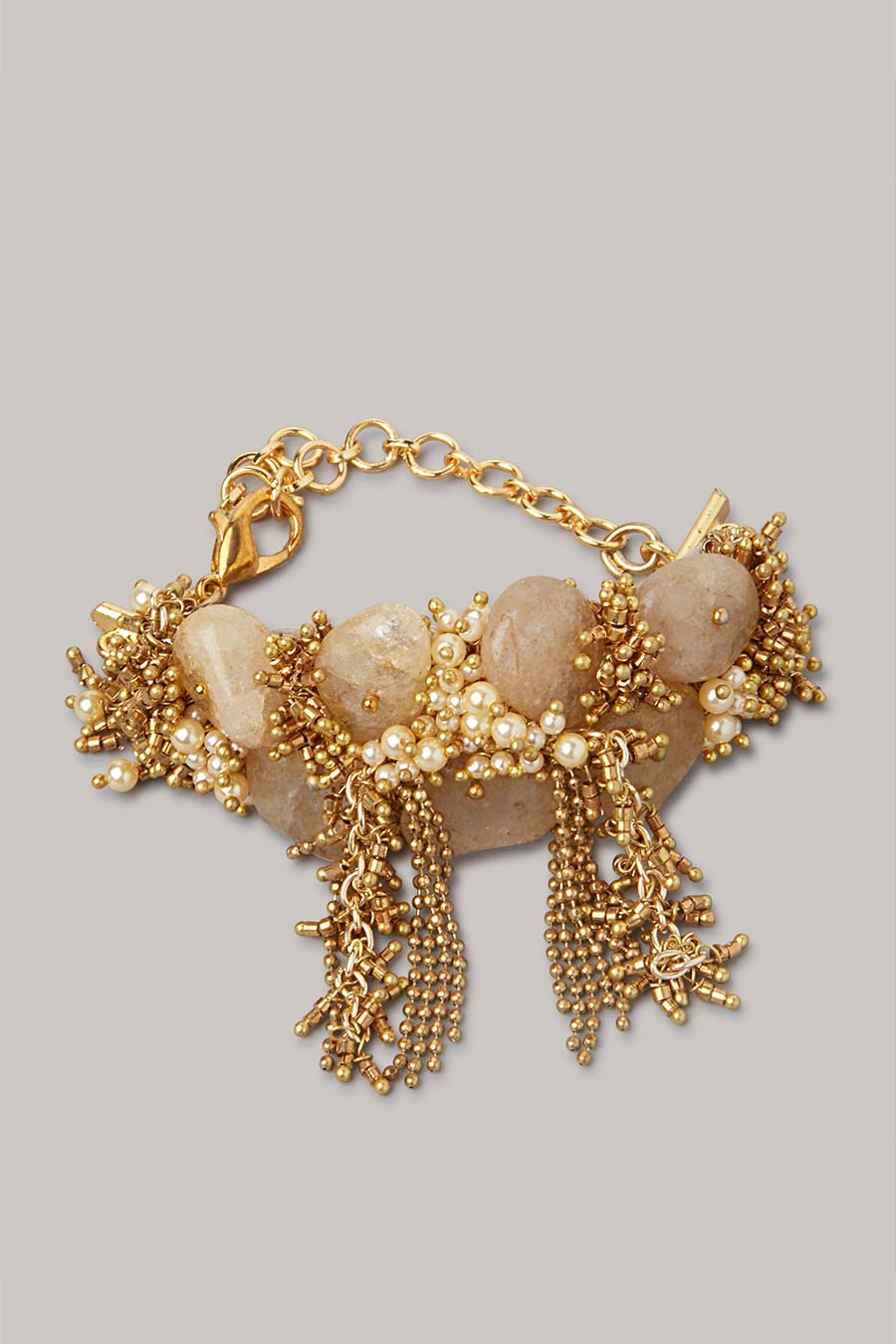 Gold Semi-Precious Stone Bracelet