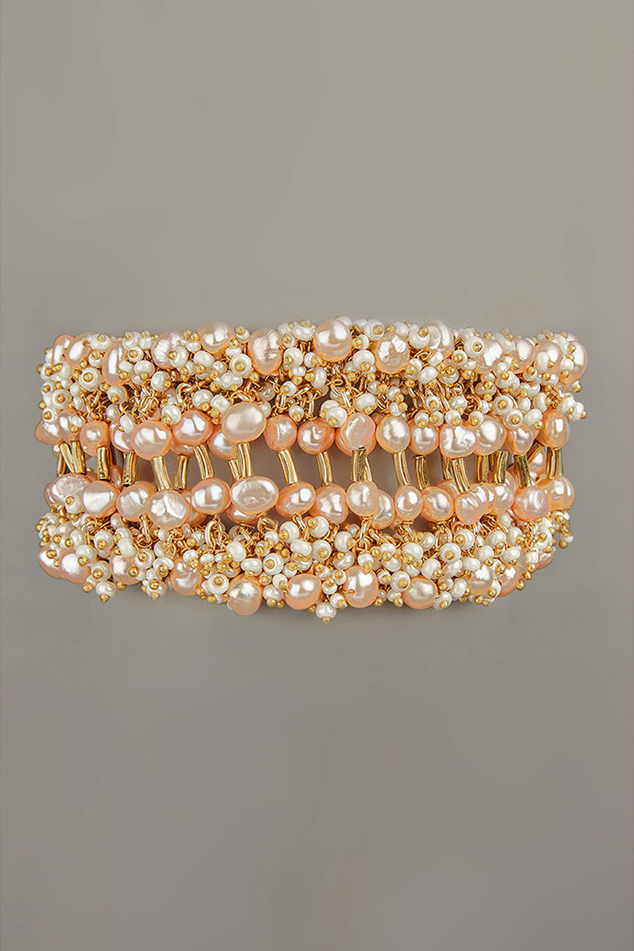 Peach Pearl Split Bracelet