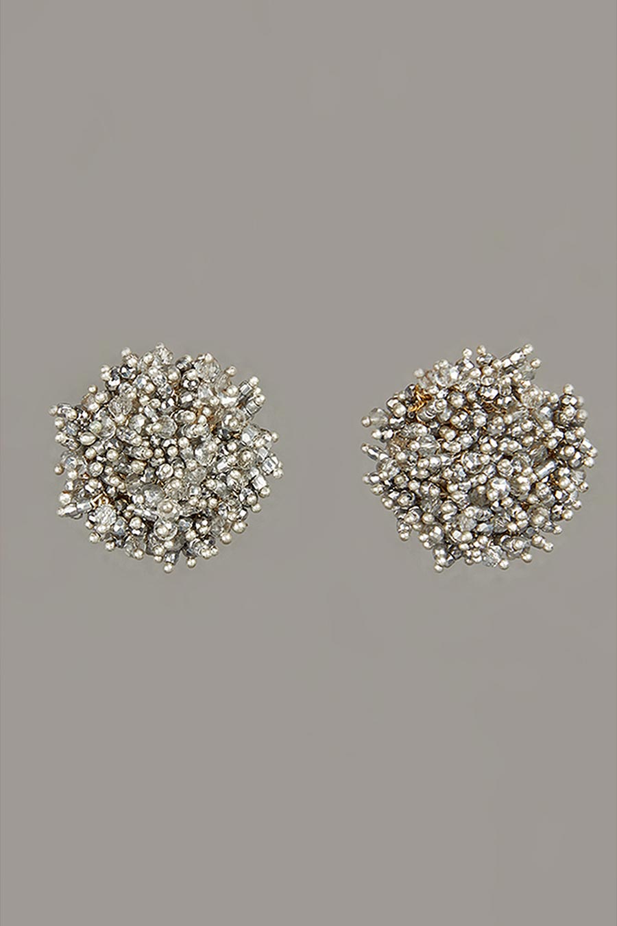 Silver Semi-Precious Stone Stud Earrings