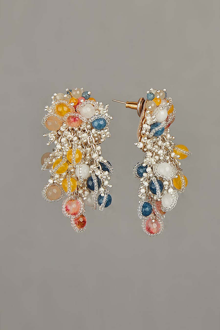 Multicolour Pearl Dangler Earrings