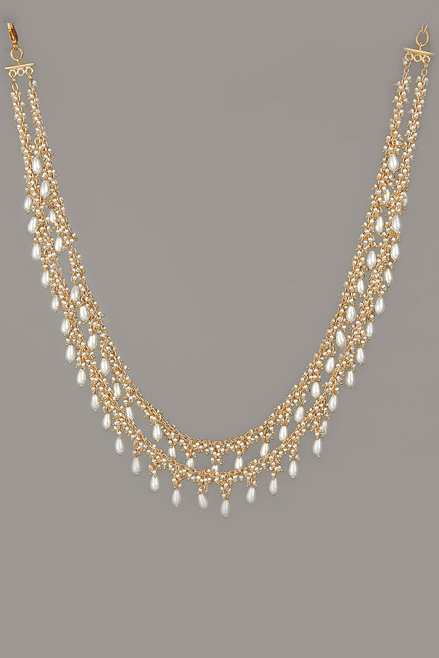 White Drop Pearl Necklace