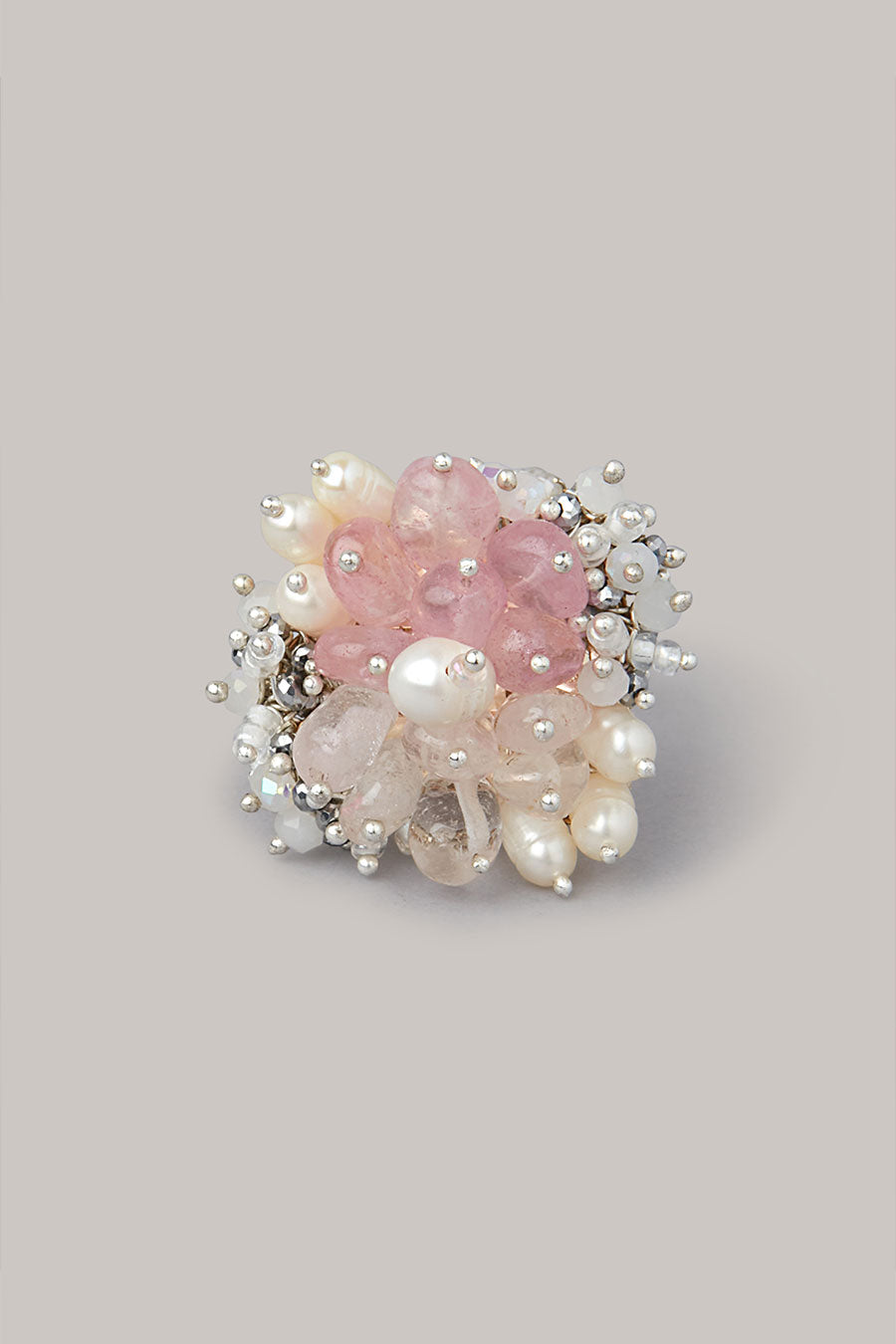 Pink Semi-Precious Stone Ring