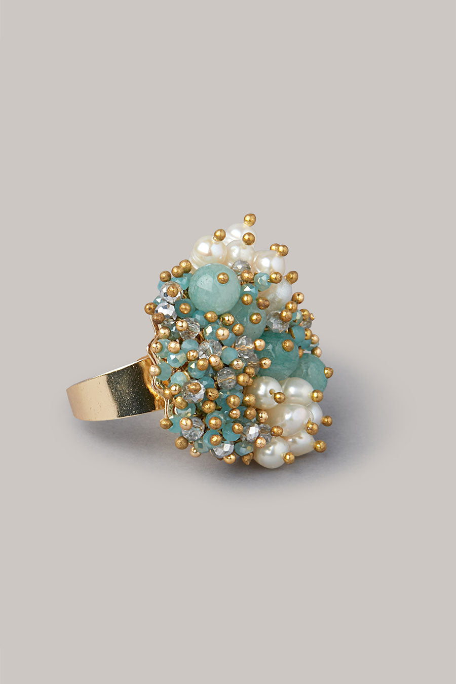 Blue Pearl Ring