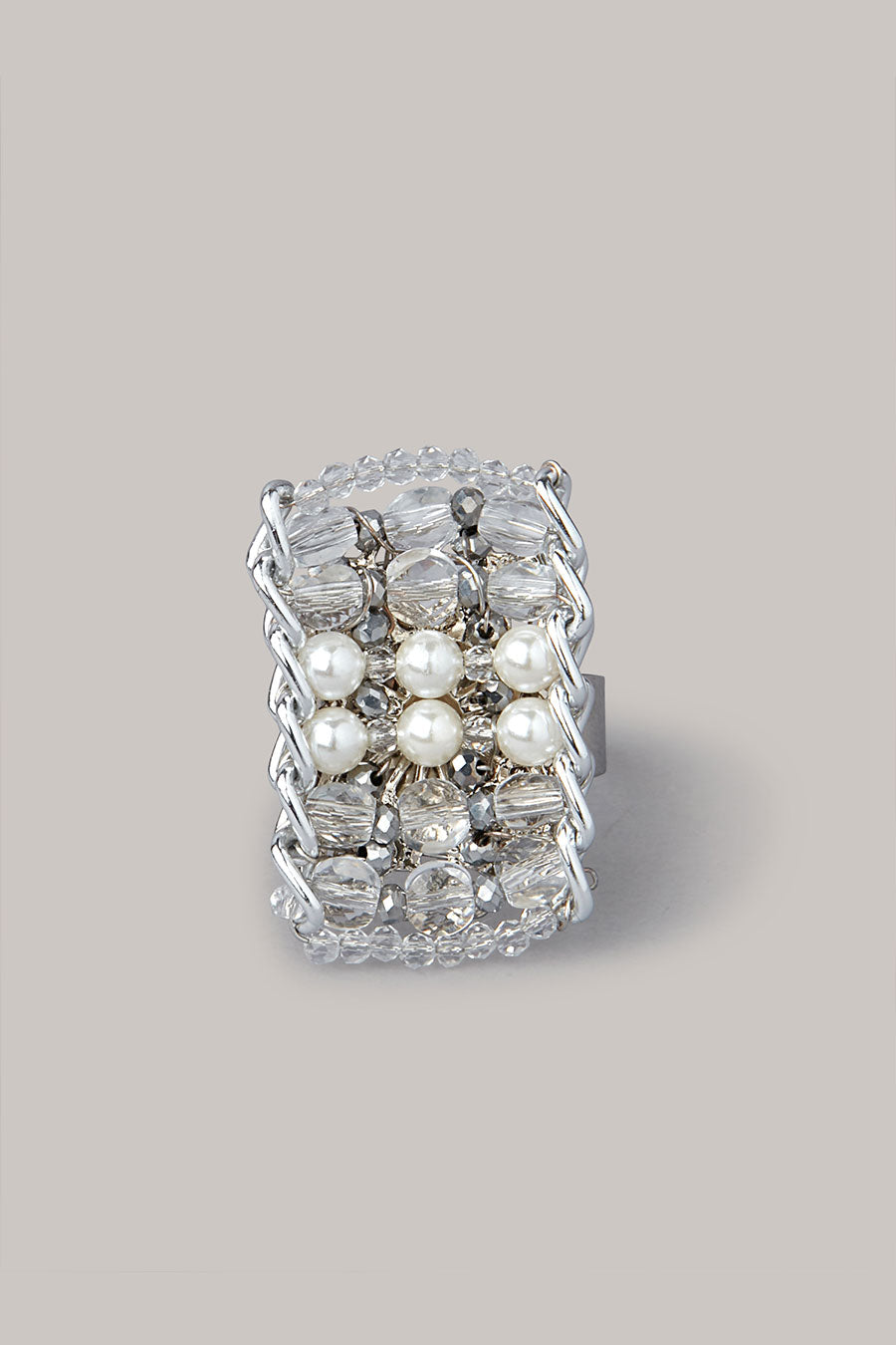 Silver Pearl Ring