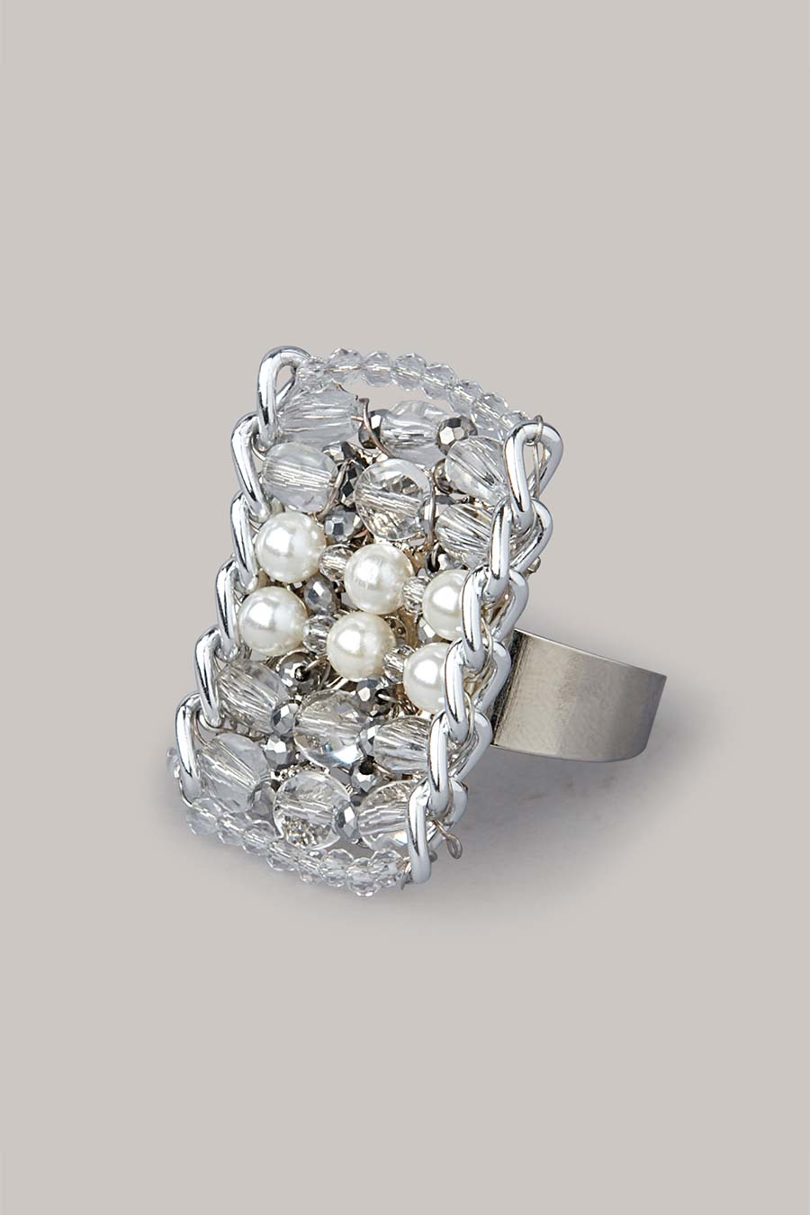 Silver Pearl Ring