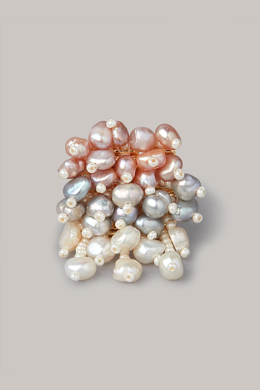 Multicolour Pearl Ring
