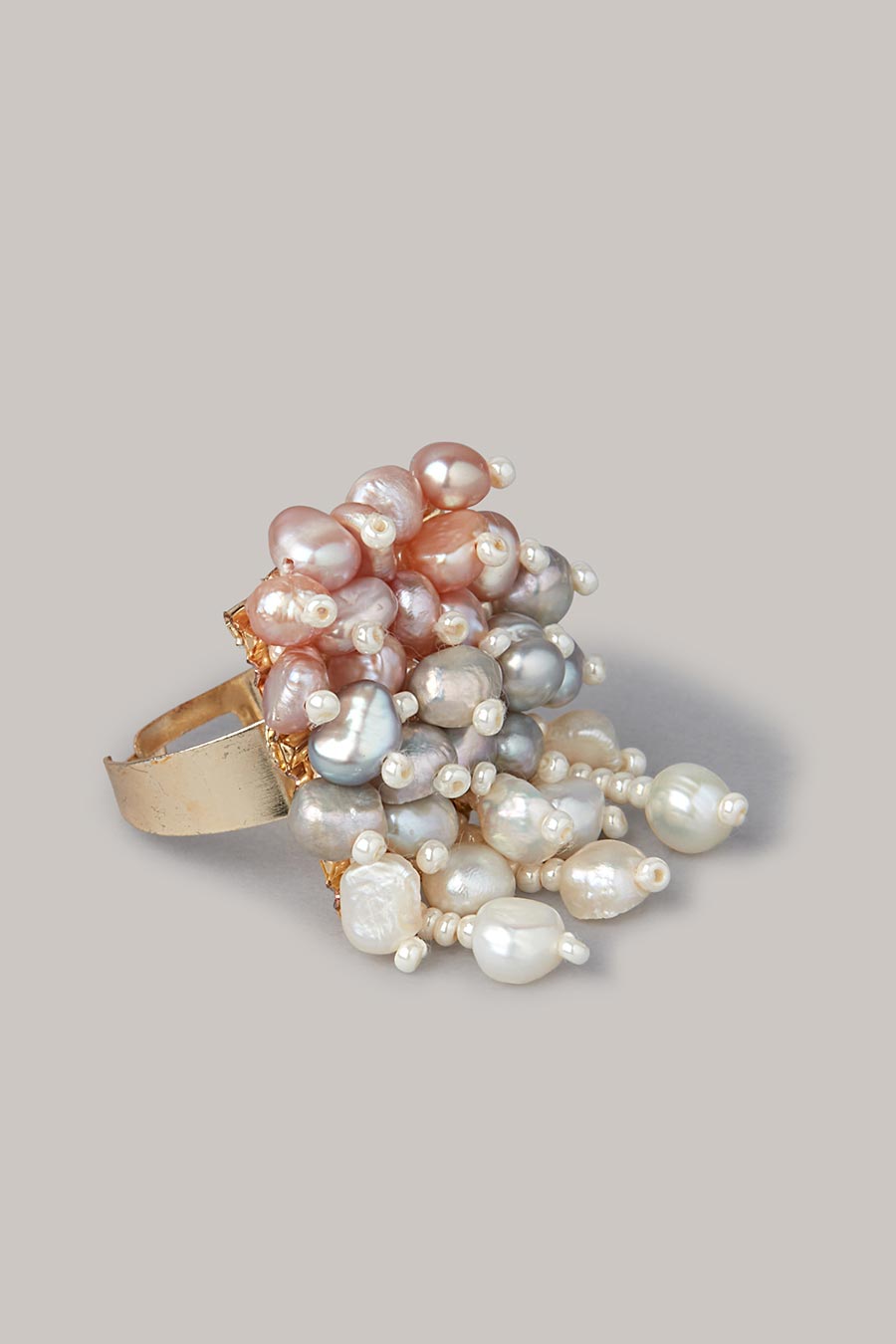 Multicolour Pearl Ring