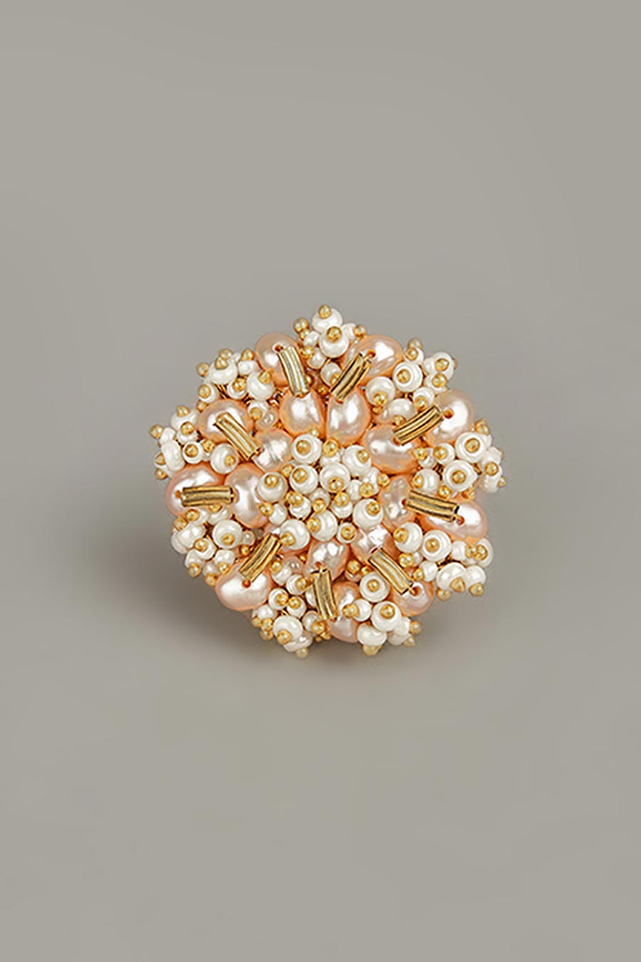 Peach Pearl Ring