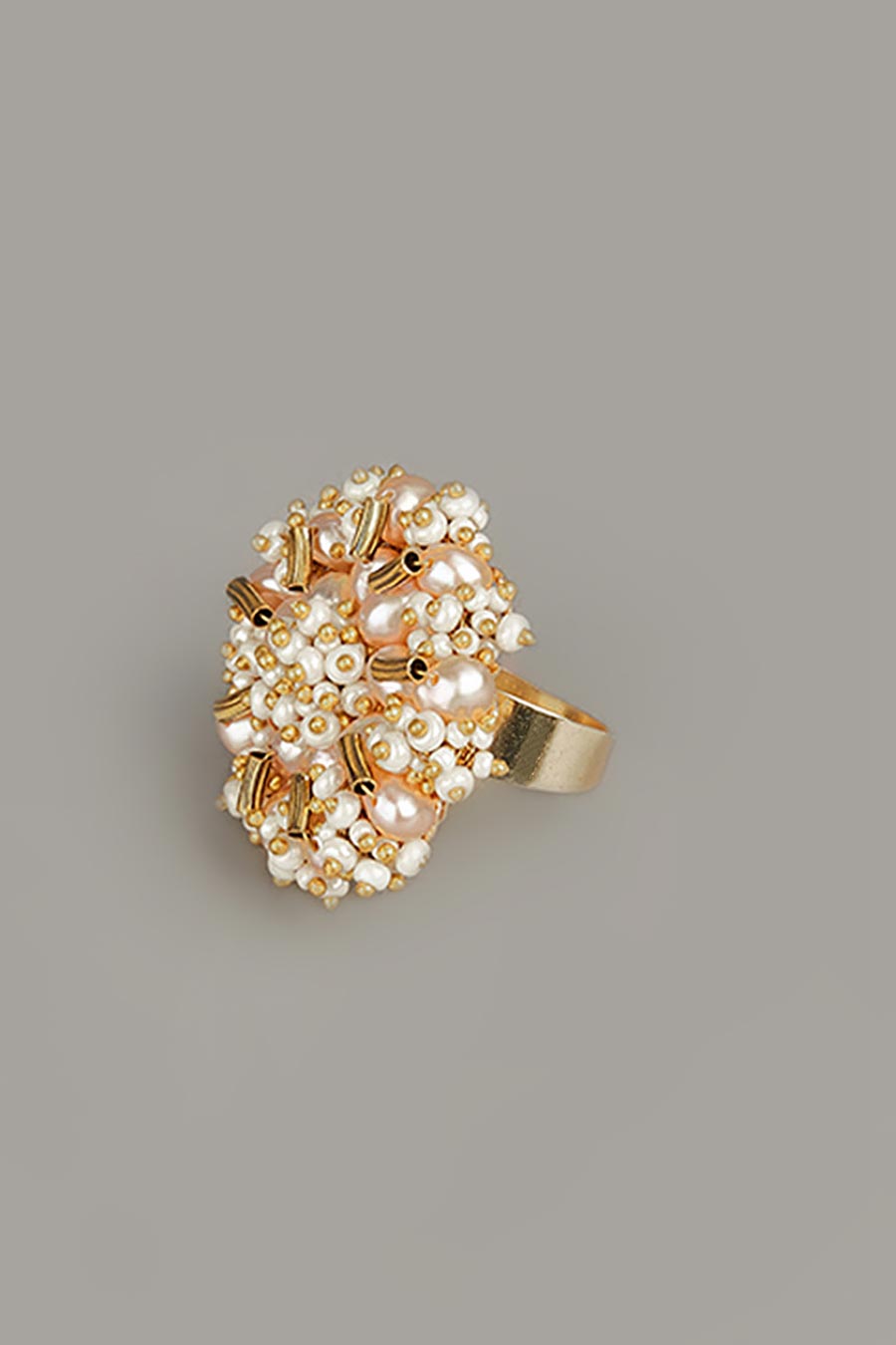 Peach Pearl Ring