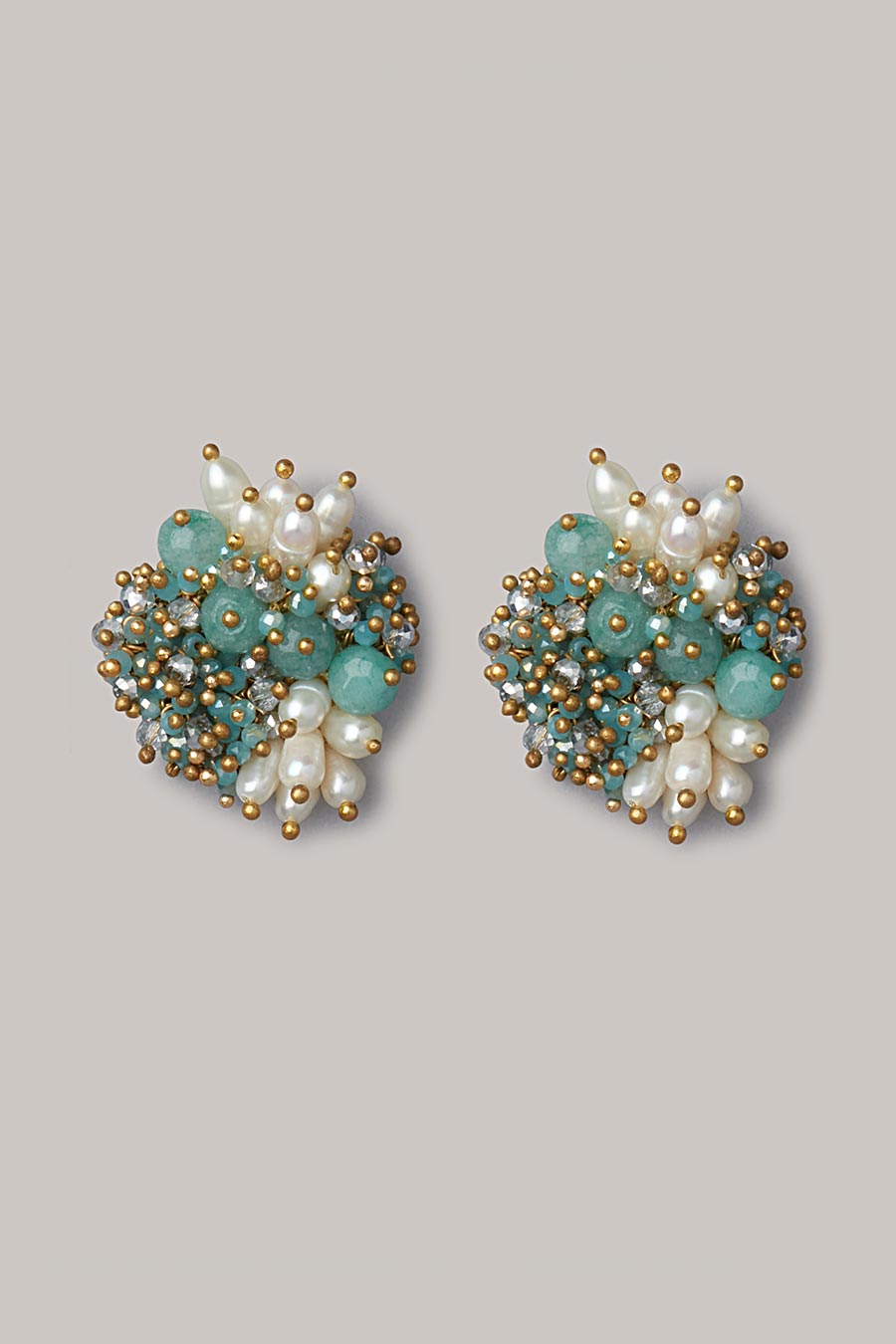 Blue Semi-Precious Stone Choker Set