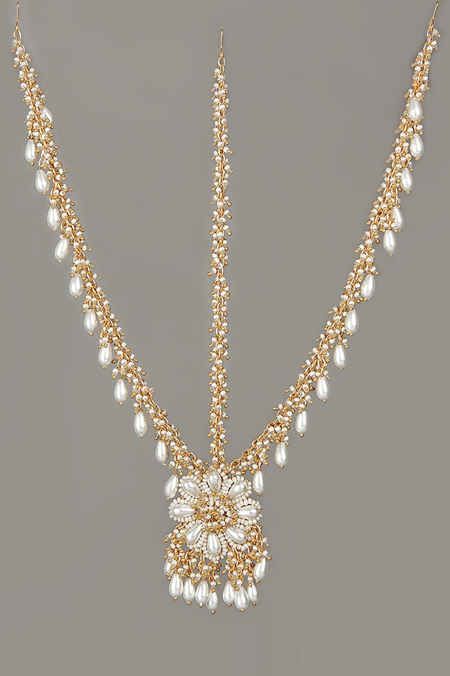 White Pearl Jewellery Set