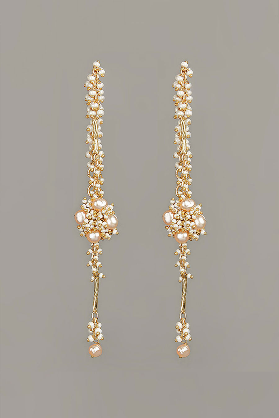 Peach Pearl Jewellery Set