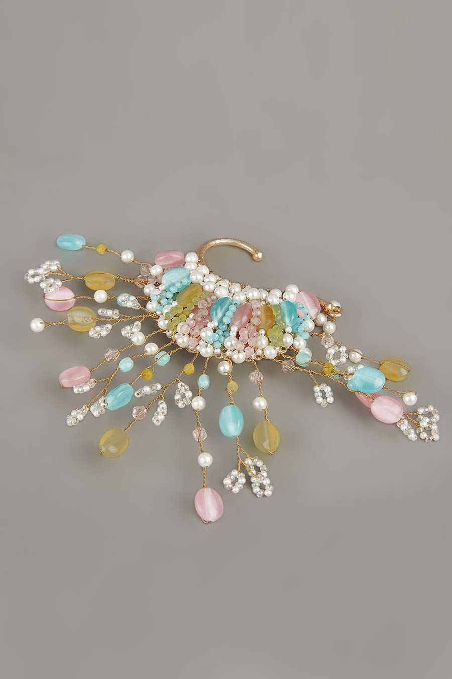 Multicolour Semi-Precious Stone Earcuff