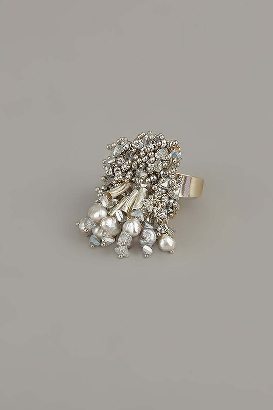 Silver Semi-Precious Stone Ring