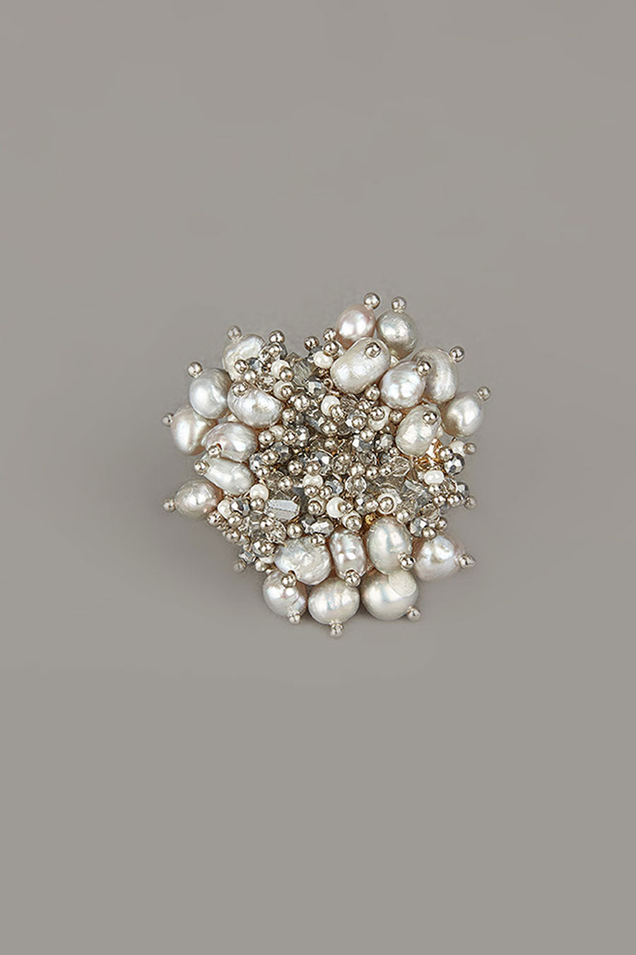 Grey Semi-Precious Stone Ring