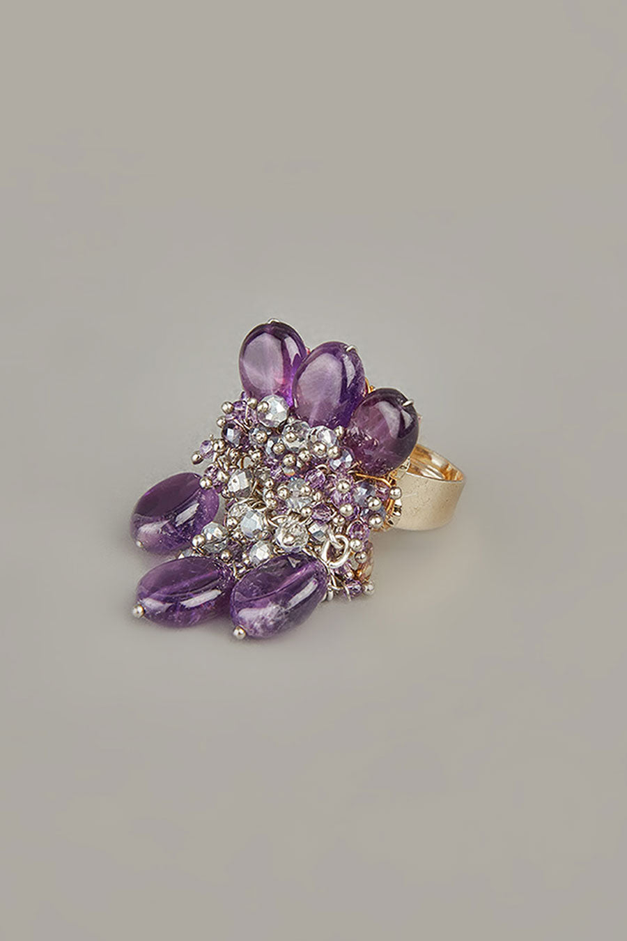 Purple Semi-Precious Stone Ring