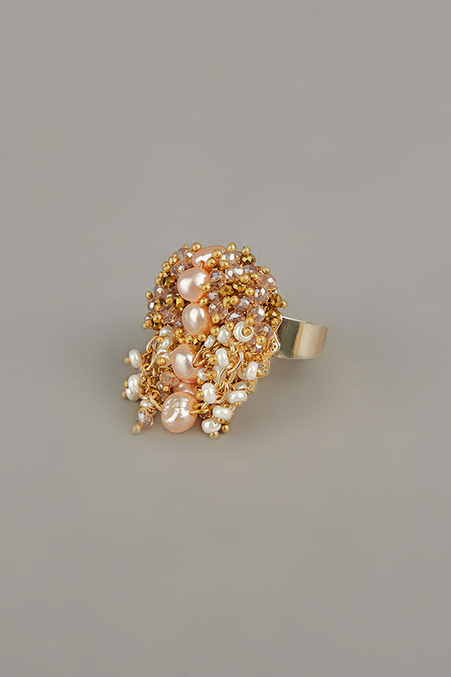 Peach Semi-Precious Stone Ring
