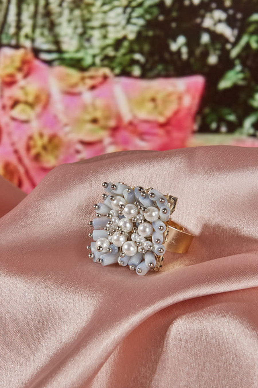 Blue Semi-Precious Stone Ring