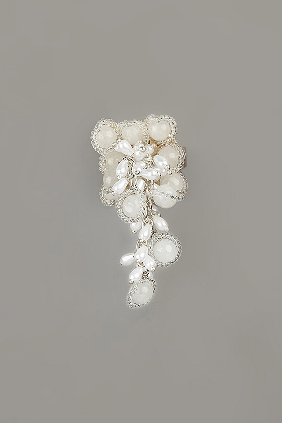 White Semi-Precious Stone Ring