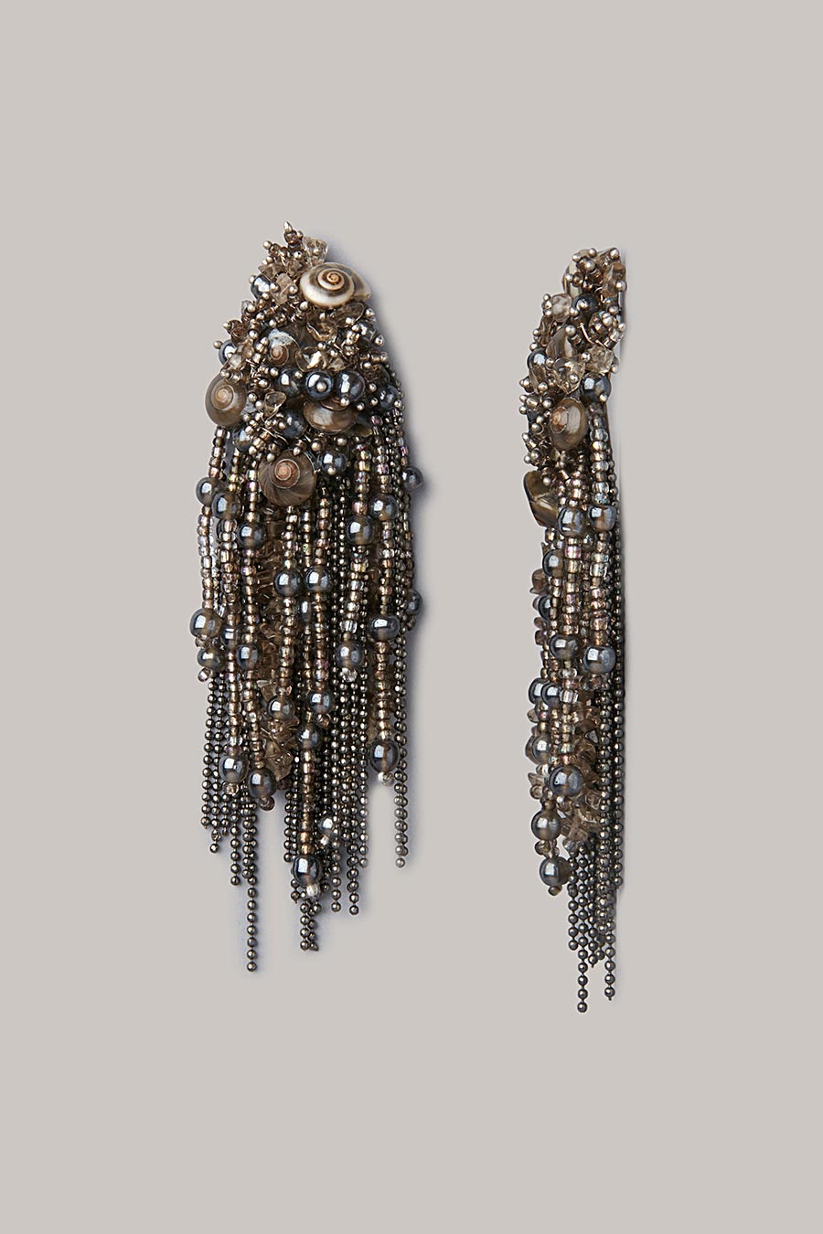 Black Crystal Dangler Earrings