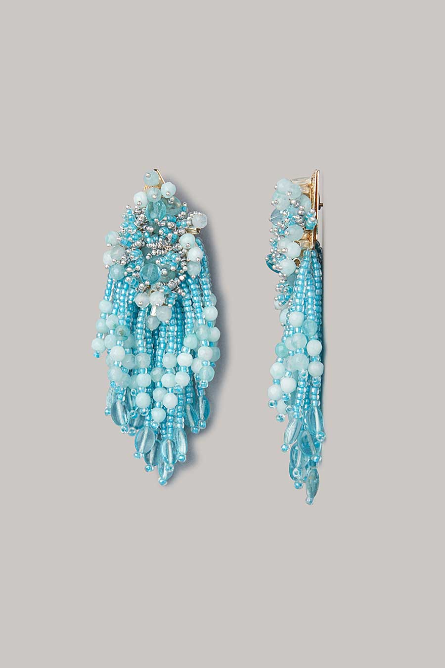 Blue Pearl Dangler Earrings