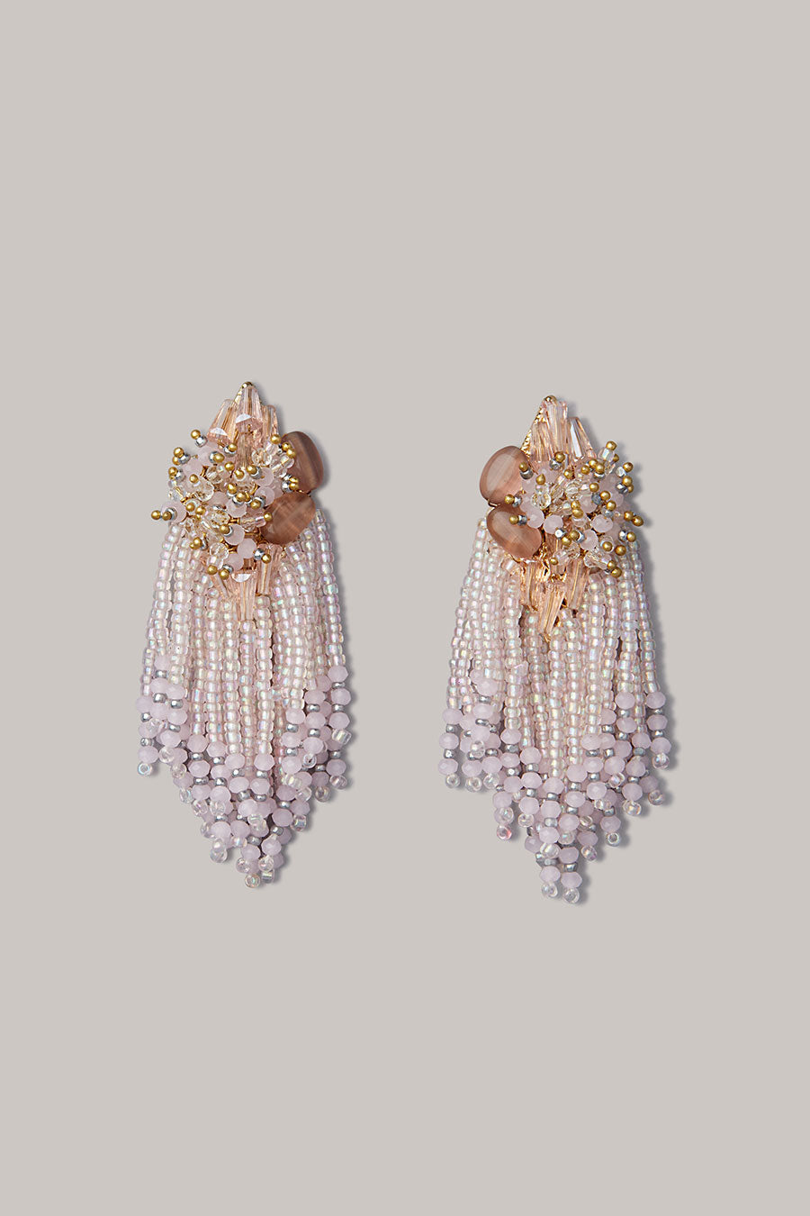 Pink Crystal Dangler Earrings