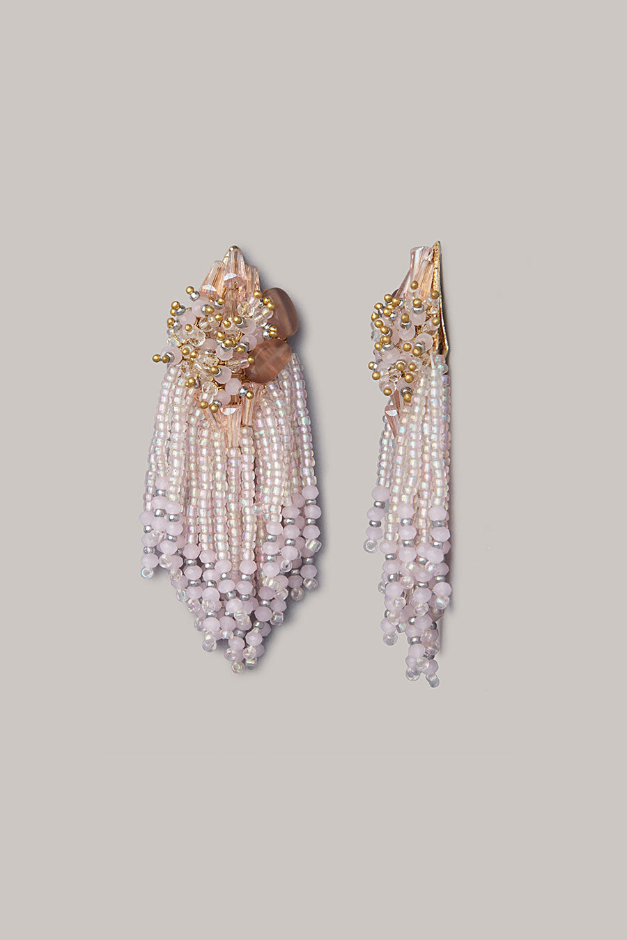 Pink Crystal Dangler Earrings