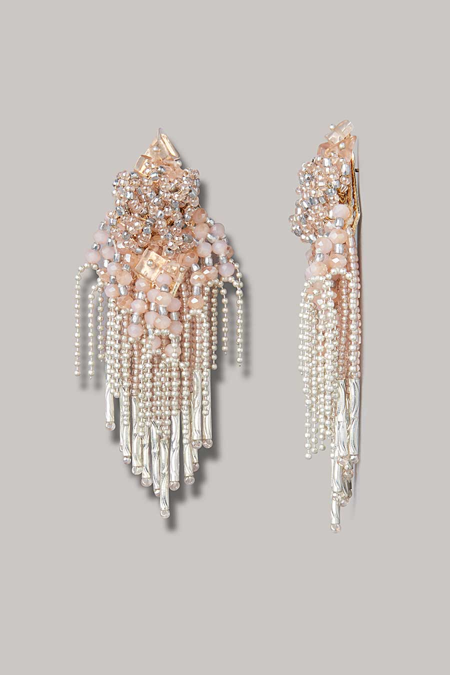 Pink Crystal Dangler Earrings