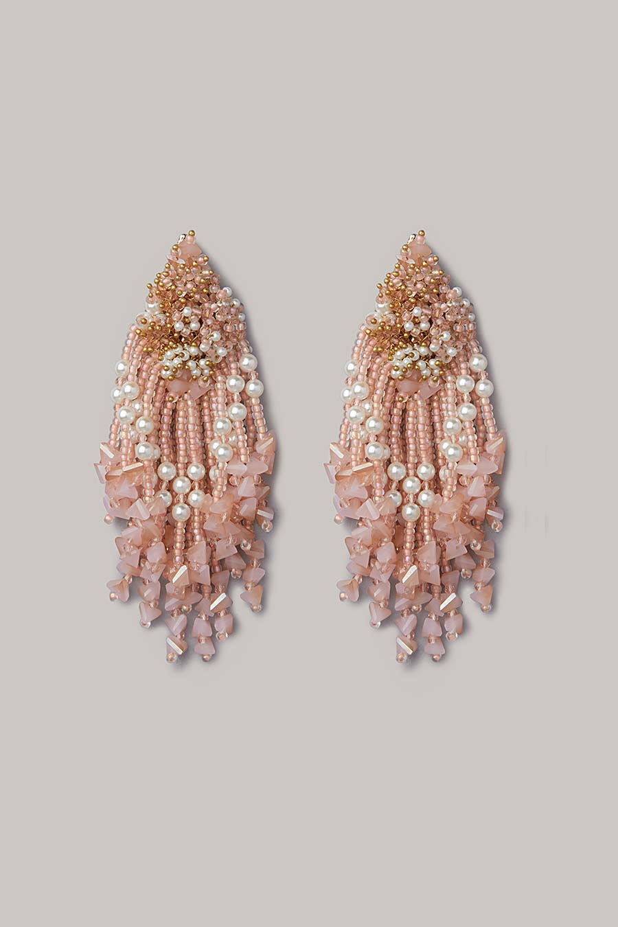 Pink Semi-Precious Stone Dangler Earrings