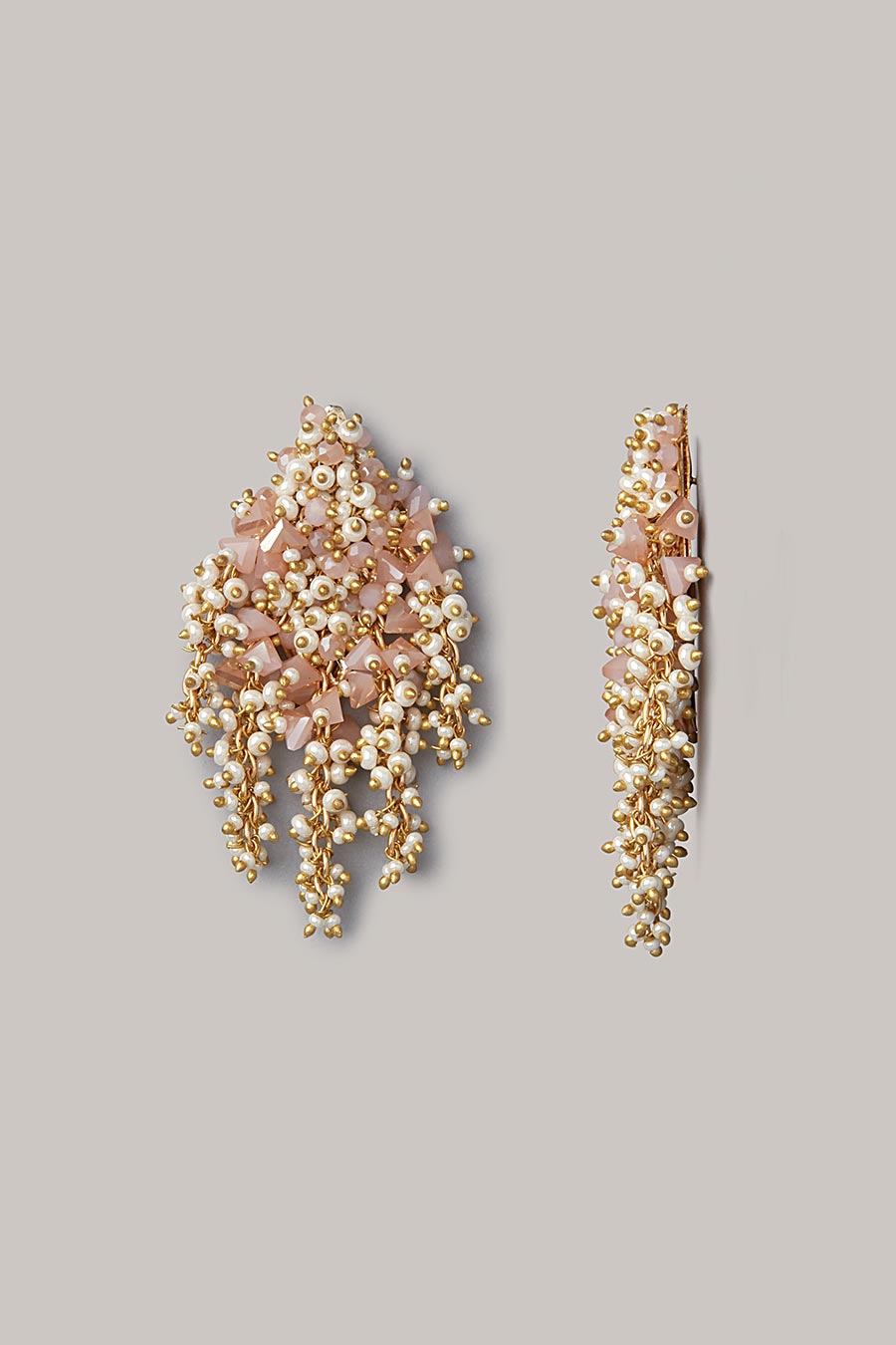 Pink Crystal Dangler Earrings