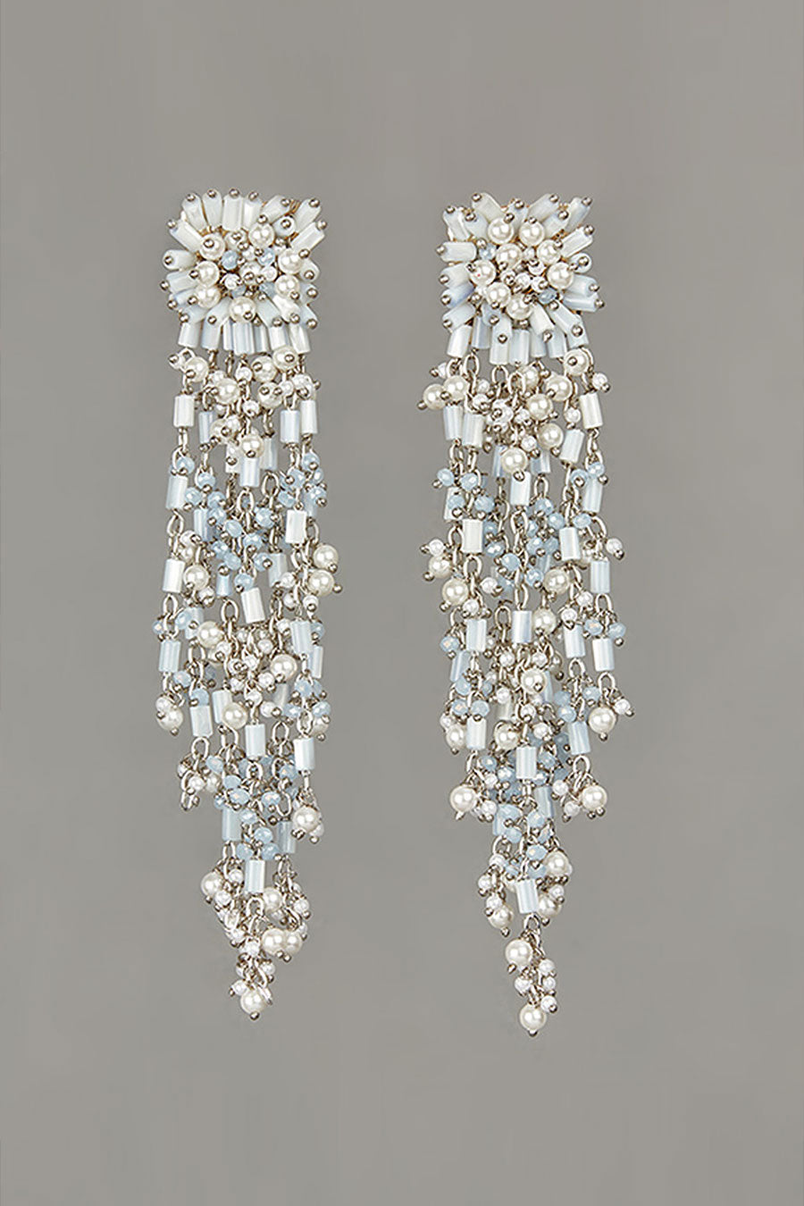 Blue Pearl Dangler Earrings