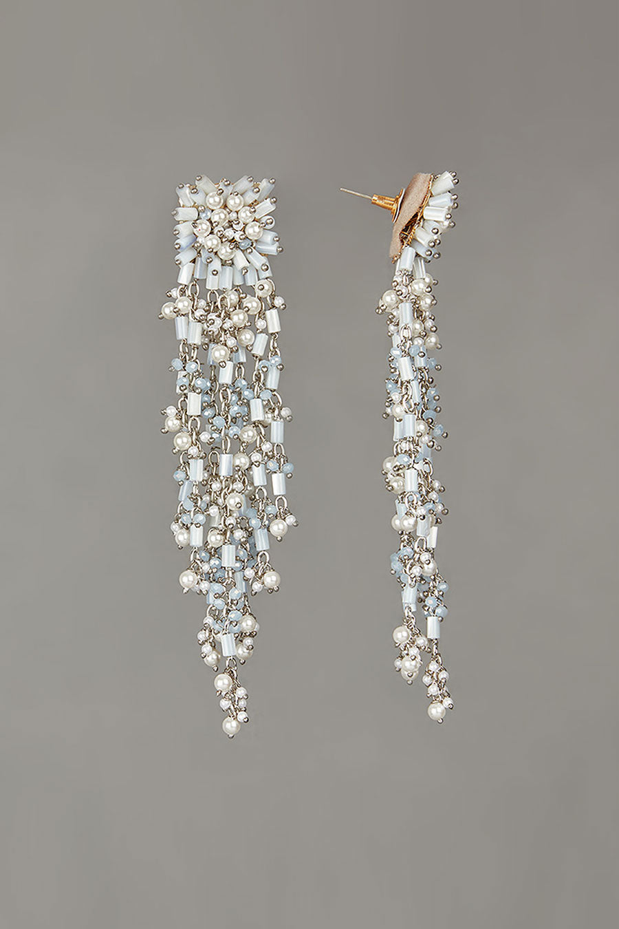 Blue Pearl Dangler Earrings