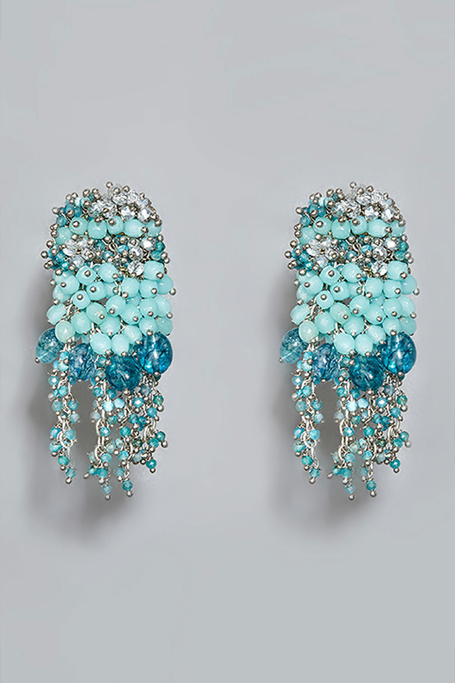 Blue Pearl Dangler Earrings