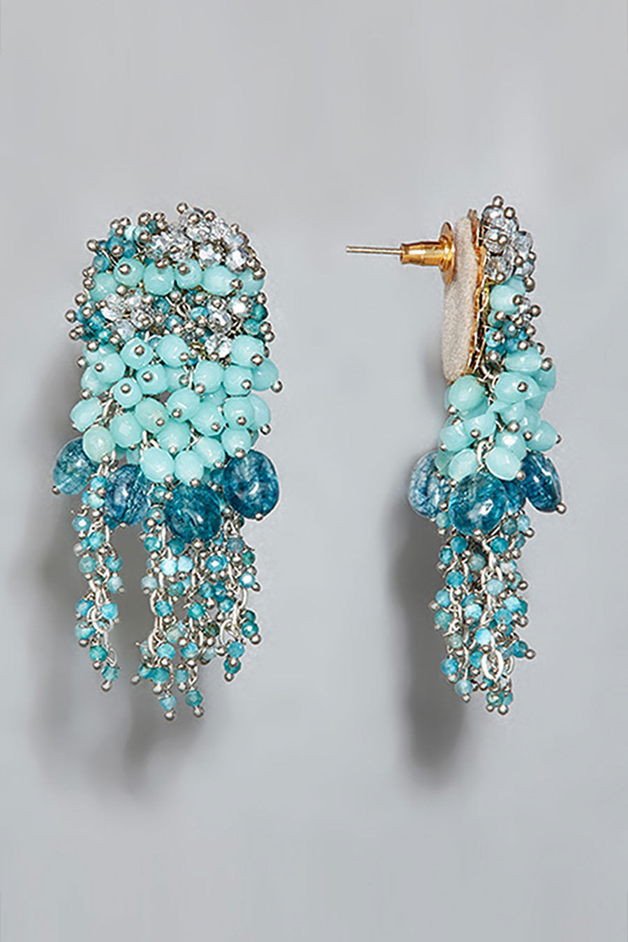 Blue Pearl Dangler Earrings