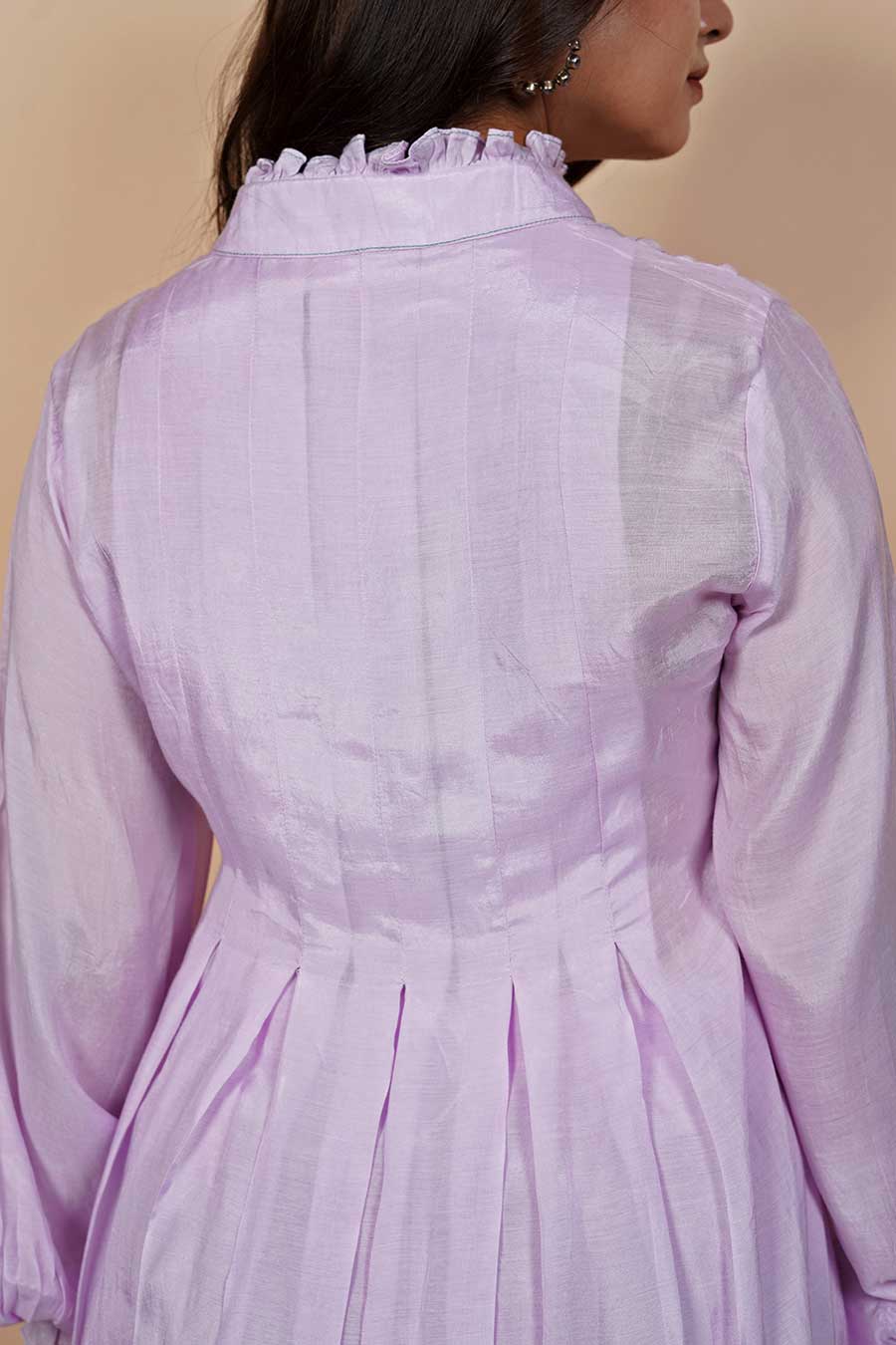 Lilac Early Bird Smocked Tunic & Pant Set