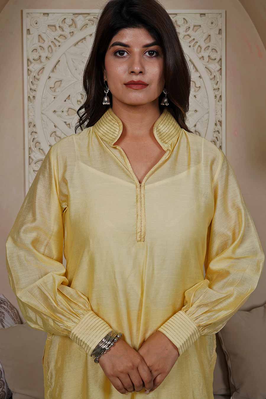 Yellow Sunflower Kurta & Pant Set