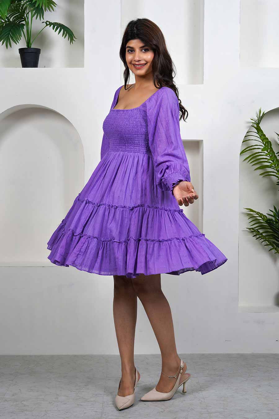 Lavender Tier Dress