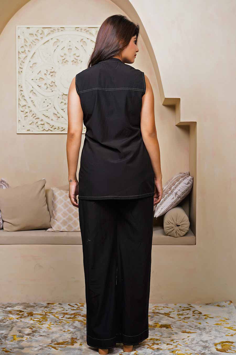 Black Onyx Shirt & Pant Co-Ord Set