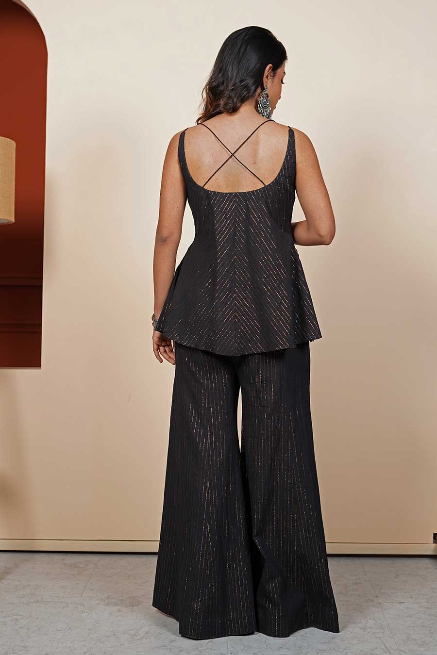 Midnight Black Lurex Co-Ord Set